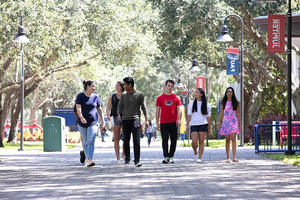 Students on campus